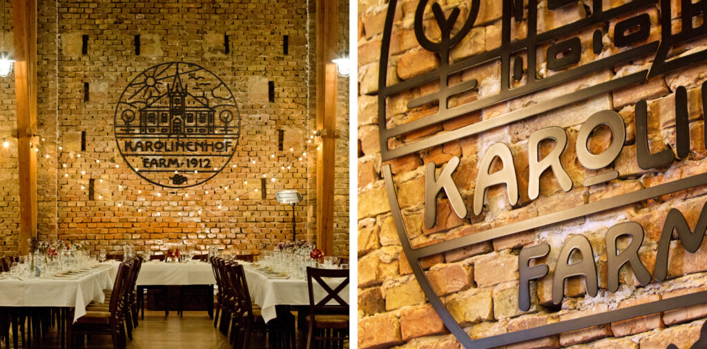 Karolinenhof farm, logo interiér.