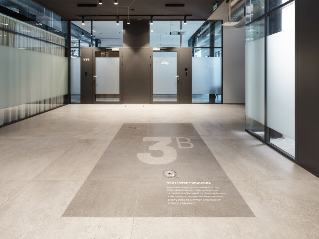 Pradiareň 1900, informačný systém na 3NP, blok B